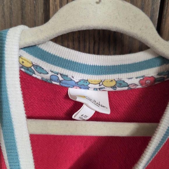 Mini Boden Floral Pocket Sweatshirt Dress - Picture 2 of 4